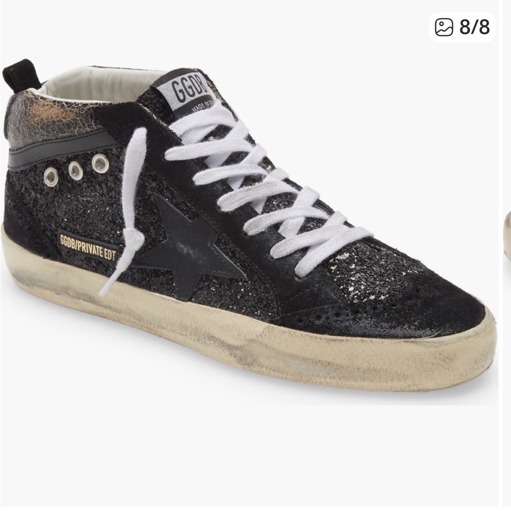 Golden Goose Midstar Sneakers - Black and Cream